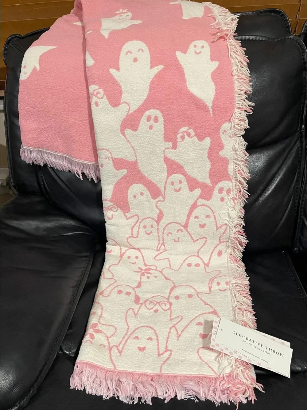 Halloween Cupcakes and Cashmere Where is the Ghost Chenille Throw